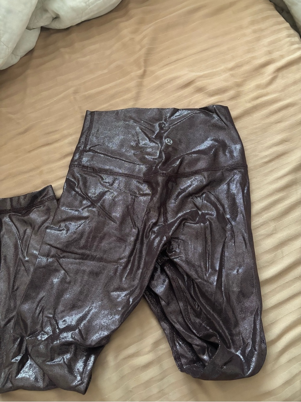 lululemon athletica shiny brown High-Rise Leggings